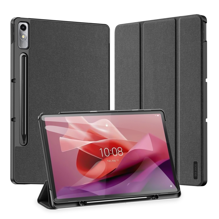 Capa Lenovo Tab P12 - Flip DOMO Series Preto